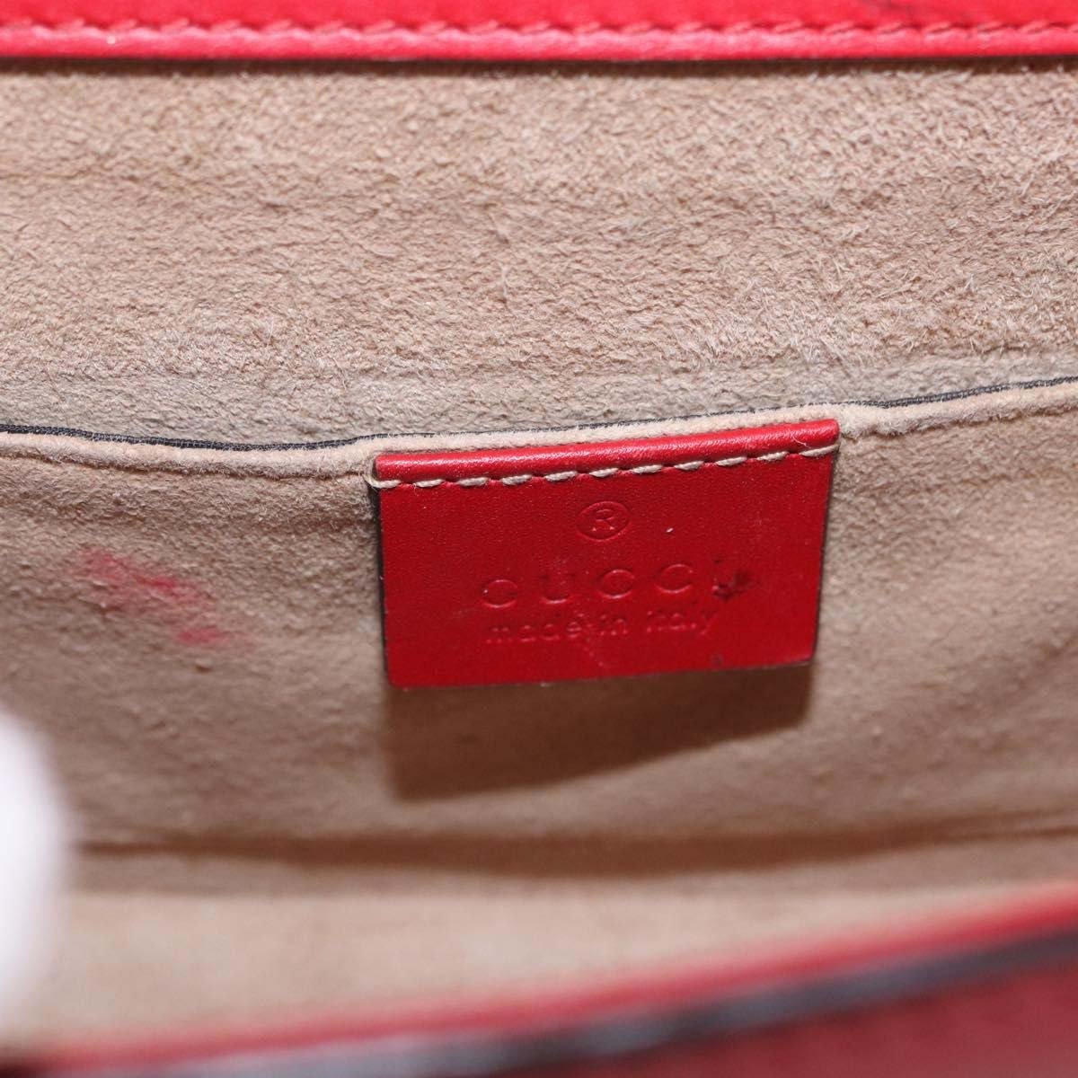 Gucci Sylvie Belt Leather Rood
