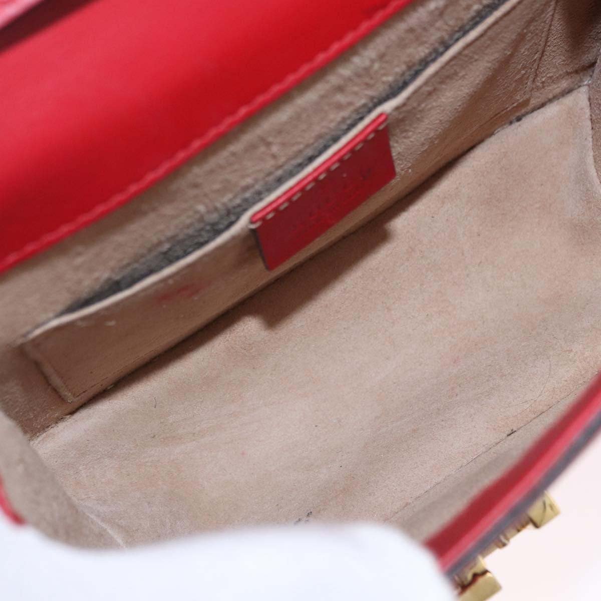 Gucci Sylvie Belt Leather Rood