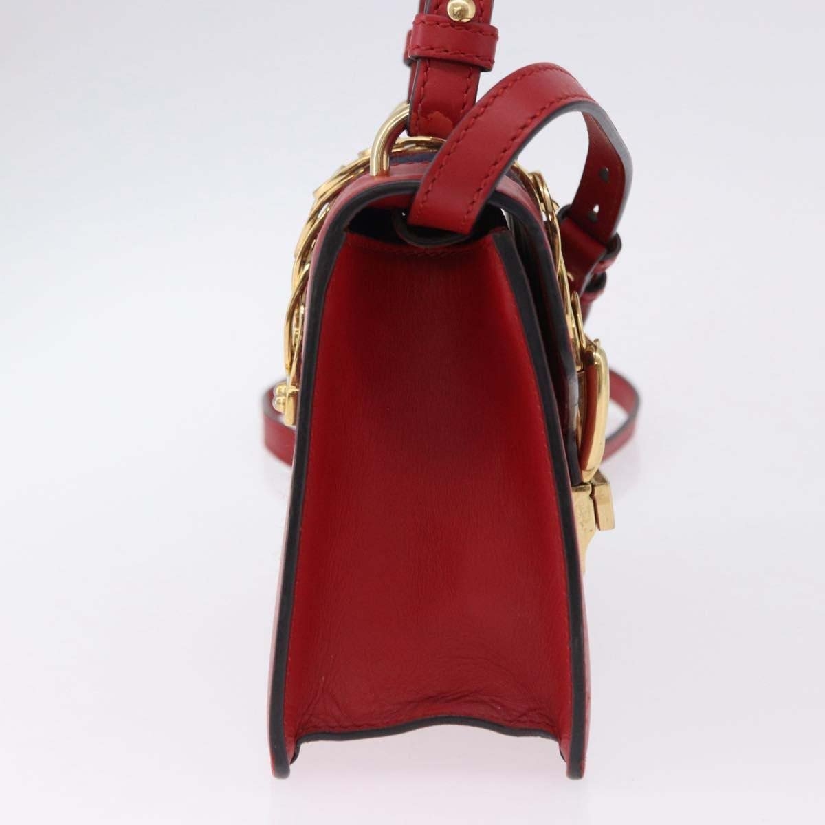 Gucci Sylvie Belt Leather Rood