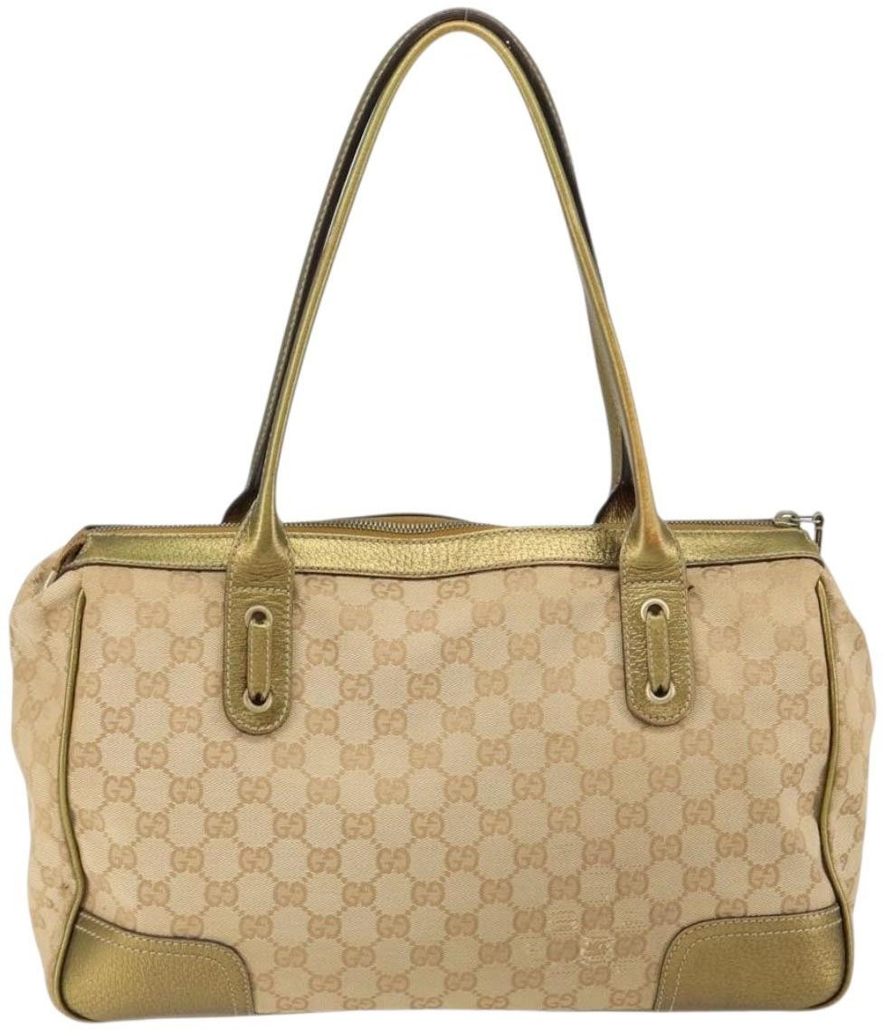 Gucci Princy Zip Tote GG Canvas Medium Beige