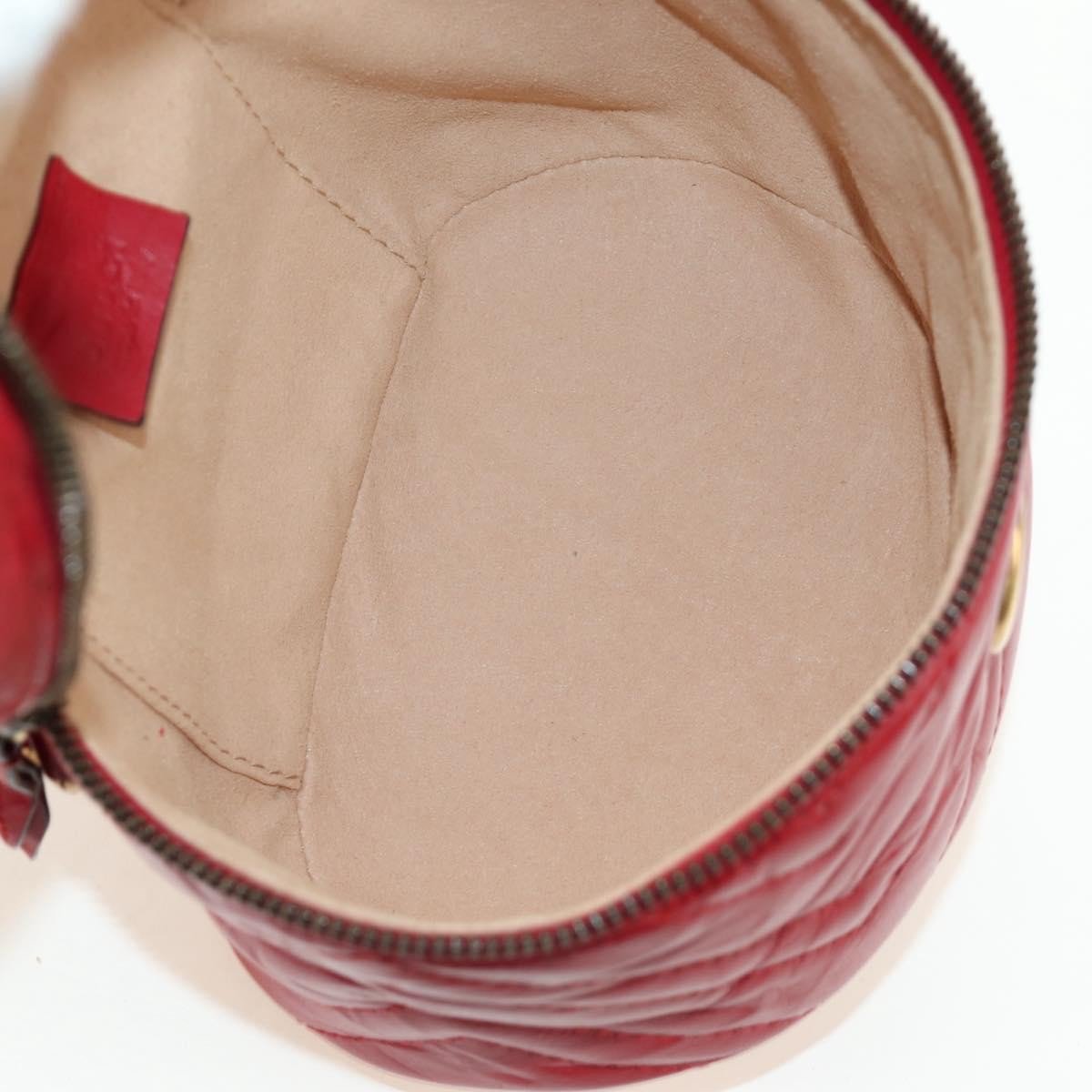 Gucci GG Marmont Vanity Matelasse Leather Mini Rood