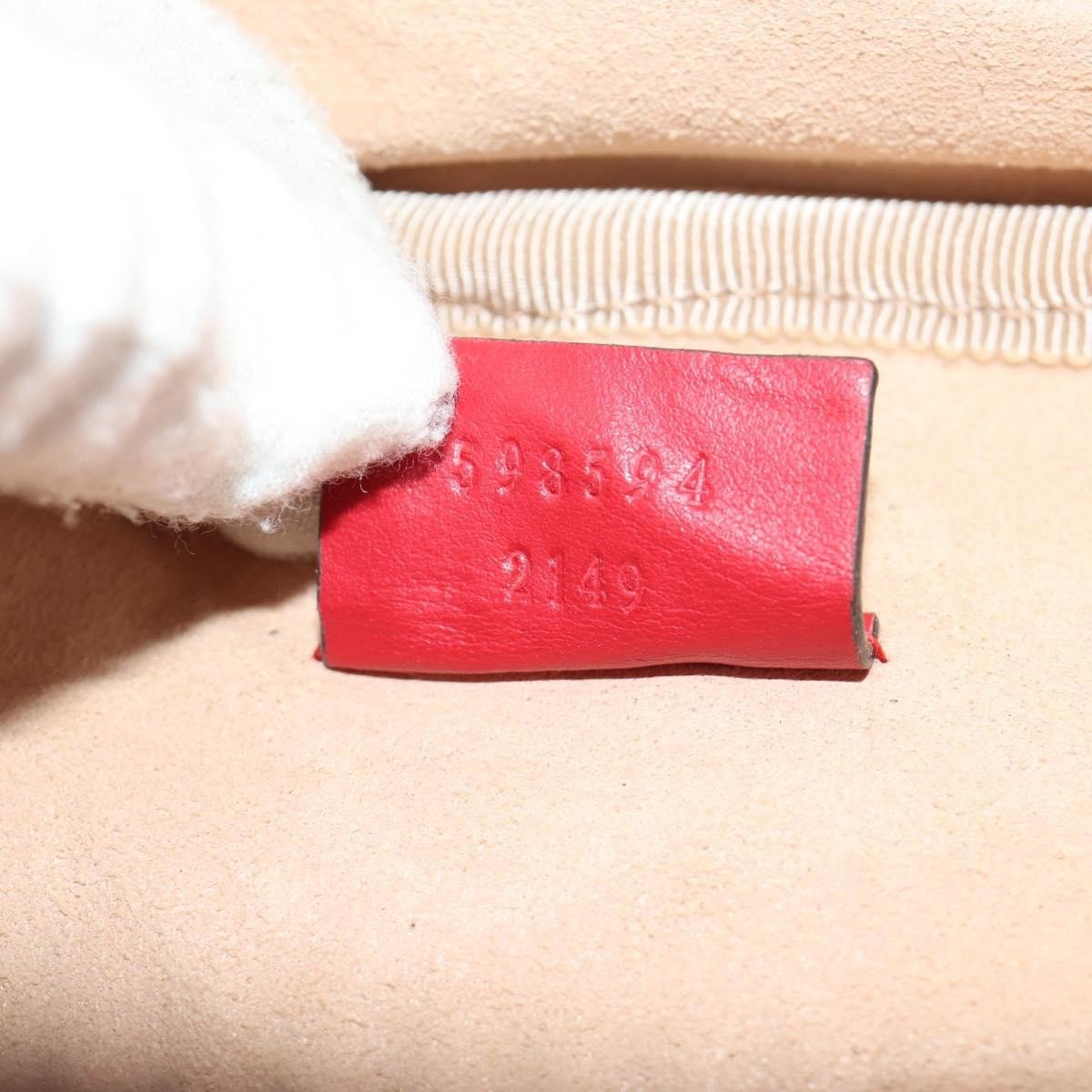 Gucci GG Marmont Vanity Matelasse Leather Mini Rood