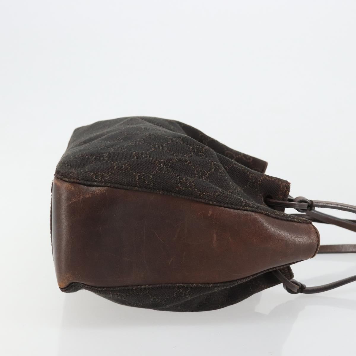 Gucci Vintage Jackie Tote Canvas, Leather Bruin