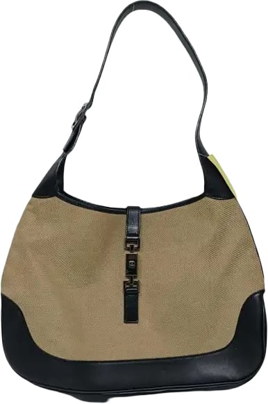Gucci Vintage Jackie Canvas Large Beige