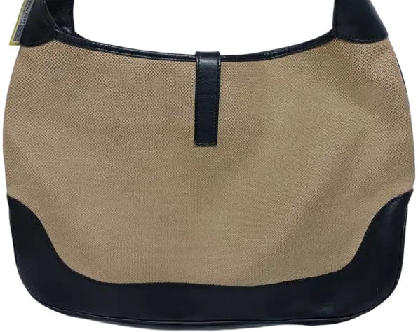 Gucci Vintage Jackie Canvas Large Beige