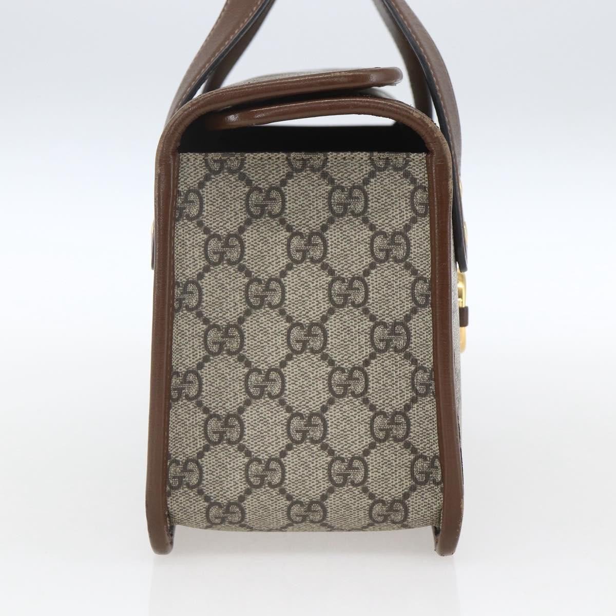 Gucci Gucci Horsebit 1955 Boston Bag GG Coated Canvas Small Beige