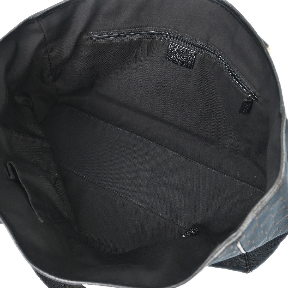 Gucci Gucci Web Handle Buckle Tote GG Canvas Large Zwart