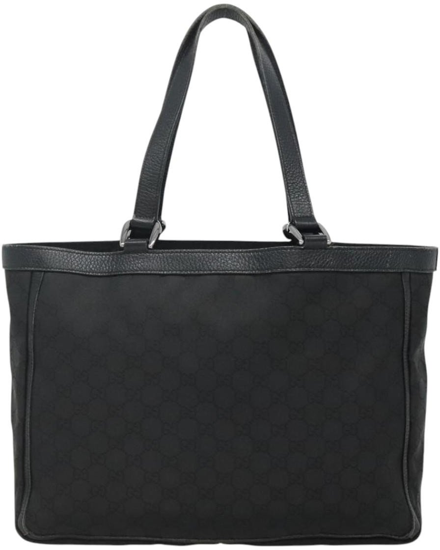 Gucci Gucci Abbey Pocket Tote GG Canvas Medium Zwart