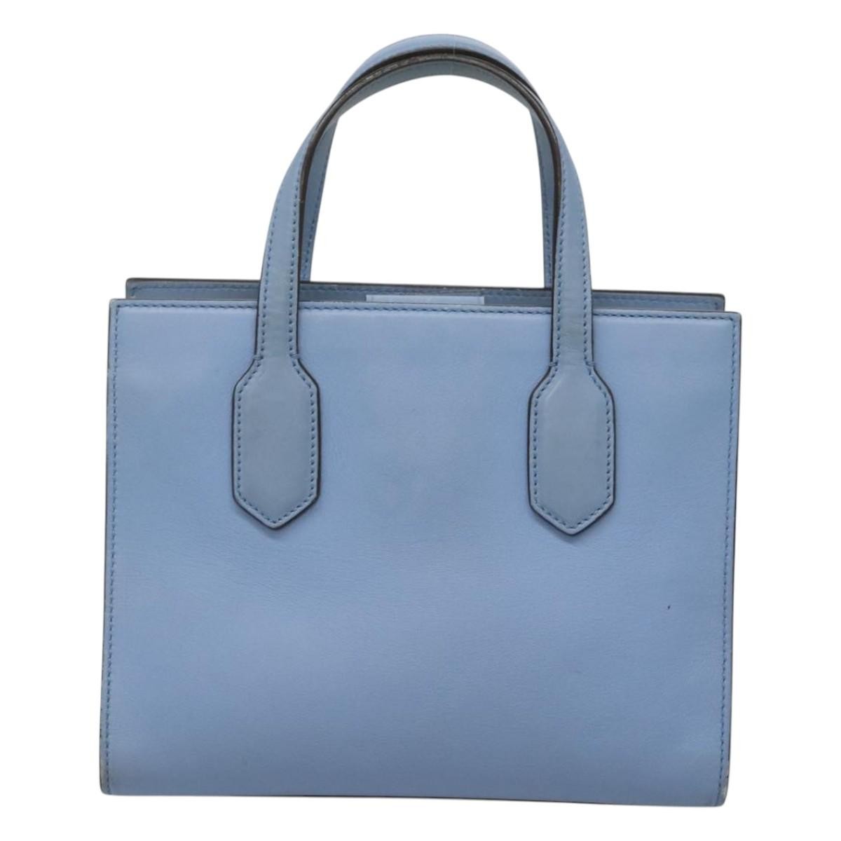 Gucci Gucci GG Ribbon Tote Leather Blauw