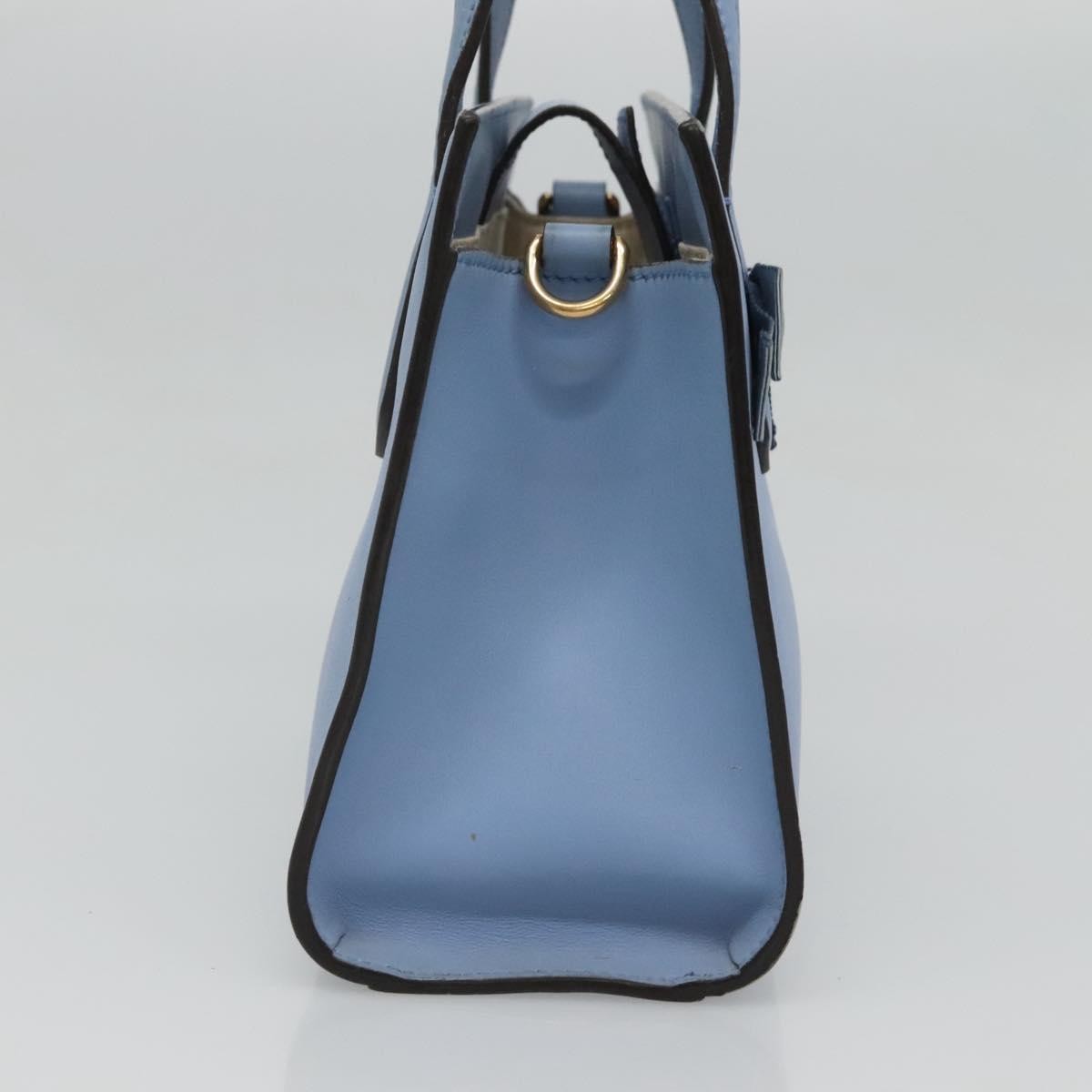 Gucci Gucci GG Ribbon Tote Leather Blauw