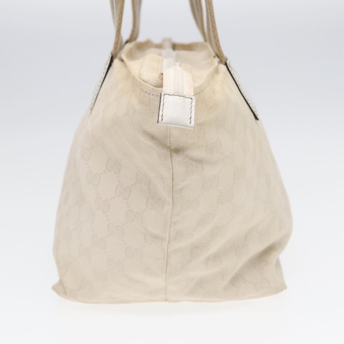 Gucci Gucci Web Zip Tote GG Canvas Small Beige