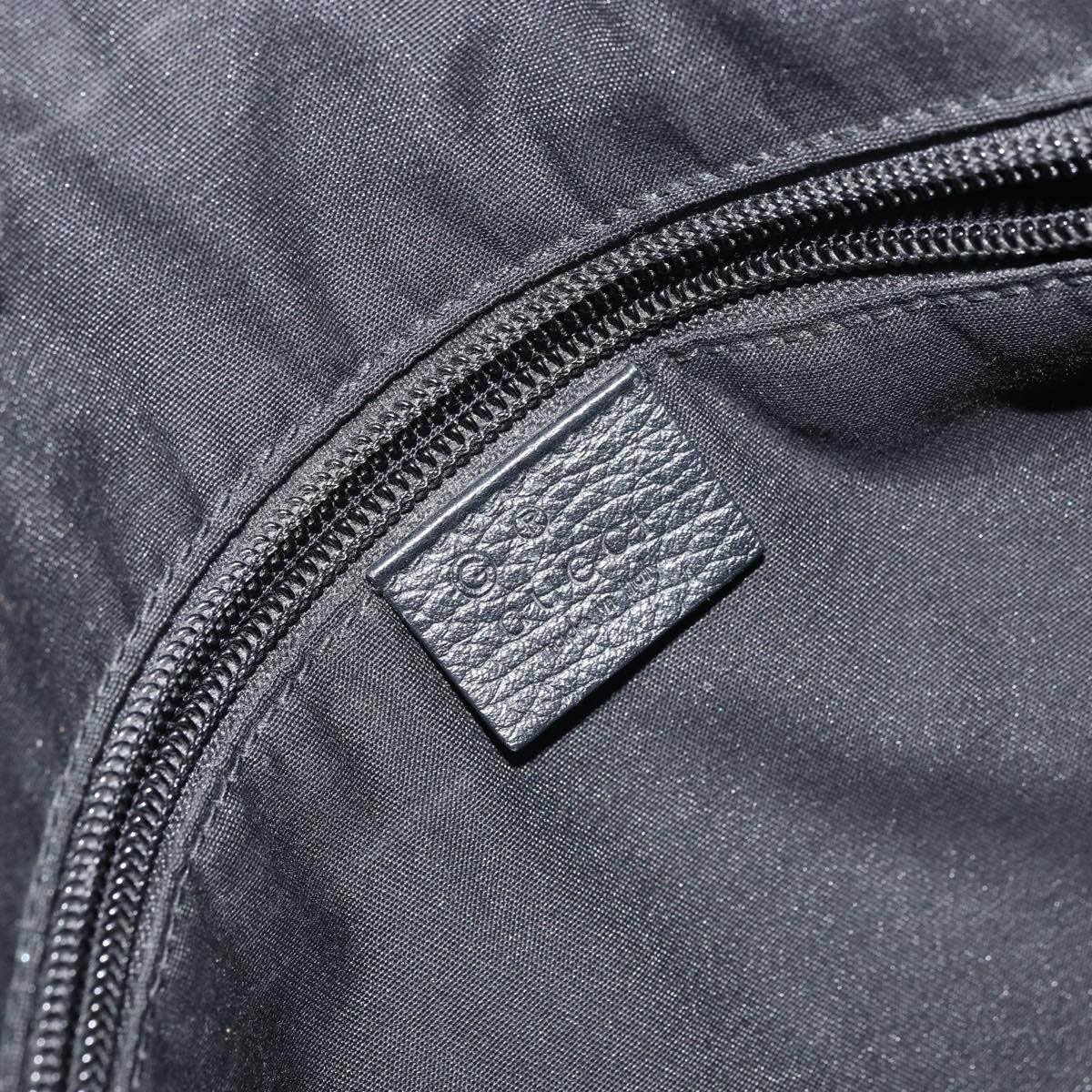 Gucci Zip Messenger GG Canvas with Perforated Leather Medium Zwart