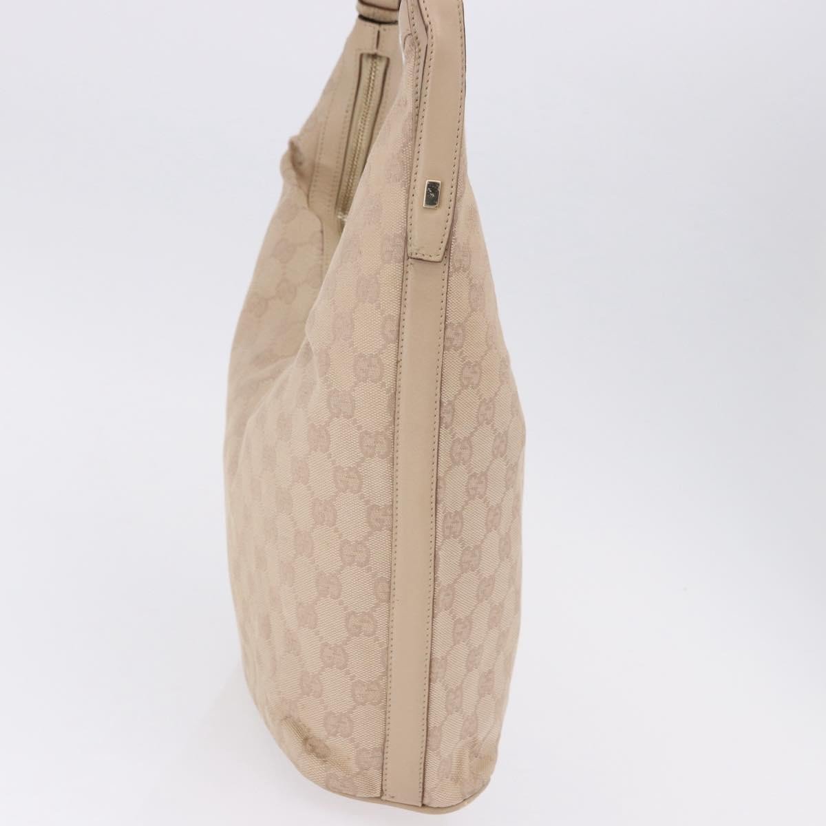 Gucci Zip Hobo Canvas Beige