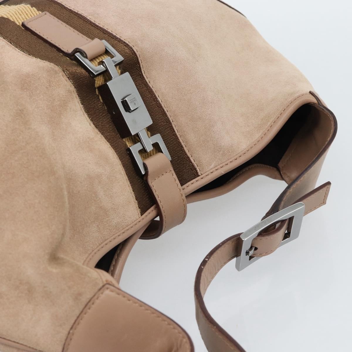 Gucci Jackie O Bag Suede Beige