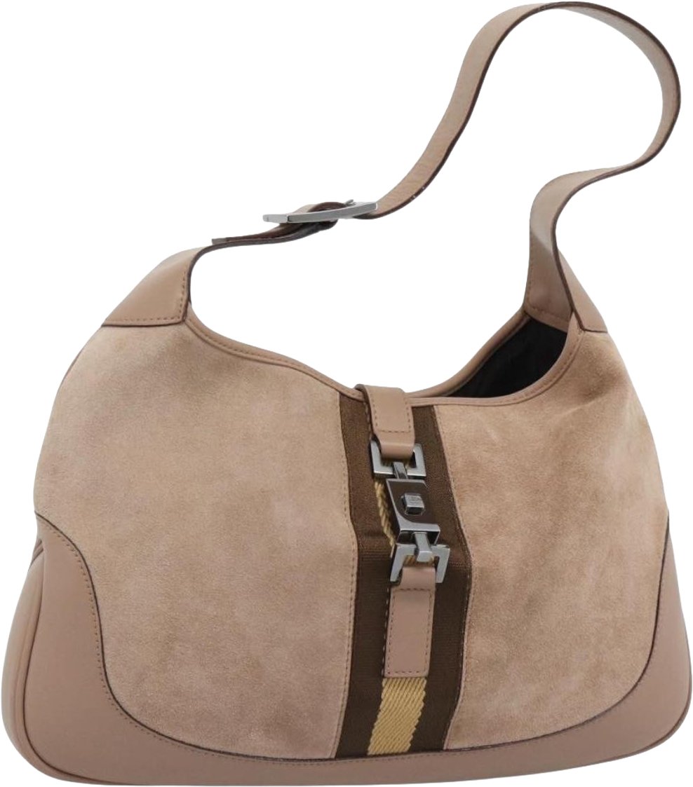Gucci Jackie O Bag Suede Beige