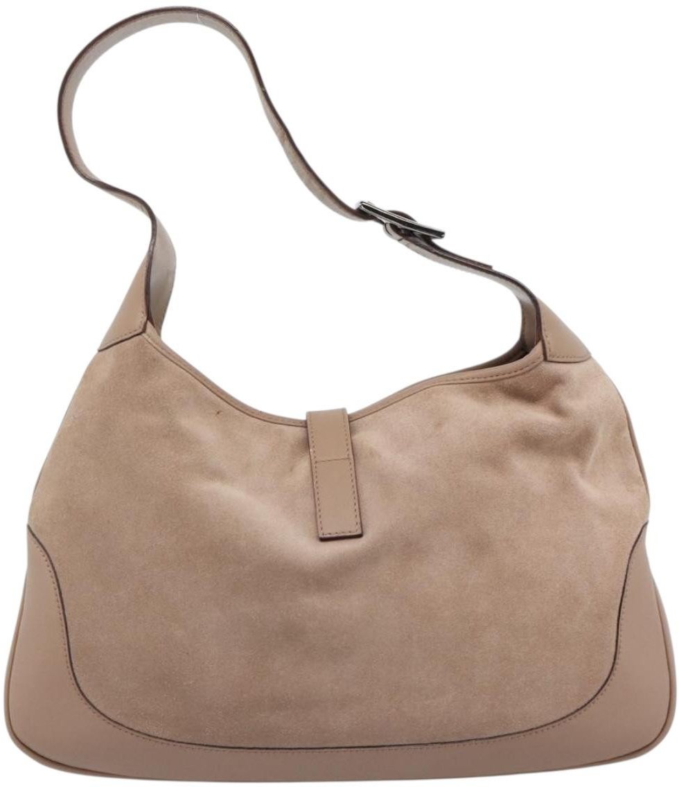 Gucci Jackie O Bag Suede Beige