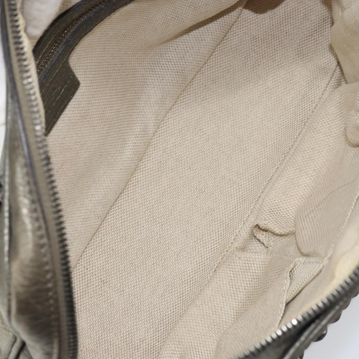 Gucci Gucci Soho Chain Zip Shoulder Bag Leather Small Goud