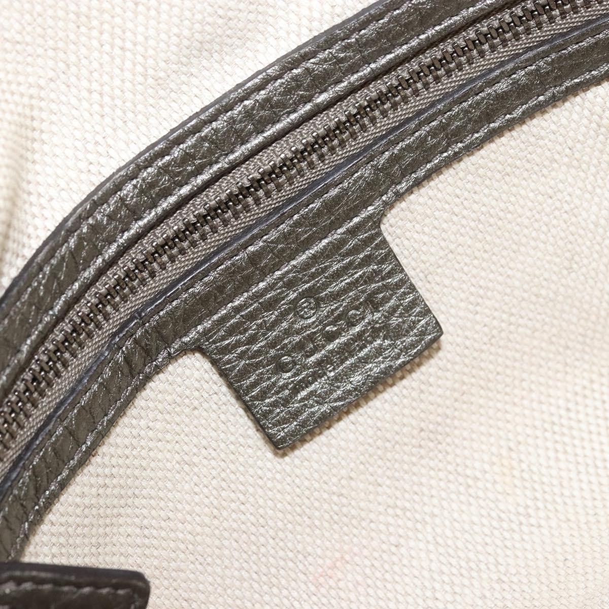 Gucci Gucci Soho Chain Zip Shoulder Bag Leather Small Goud