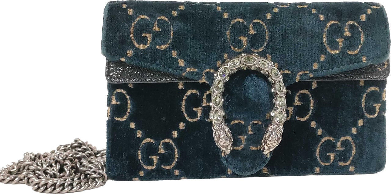 Gucci Shoulder Flora Canvas Small Groen
