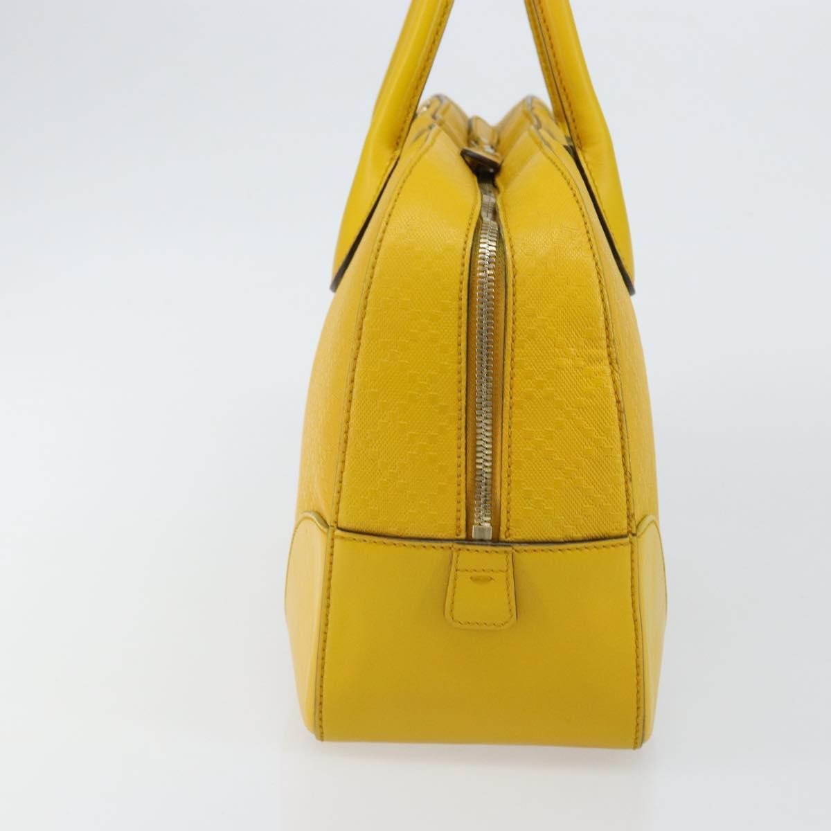 Gucci Bright Top Handle Diamante Leather Medium Geel