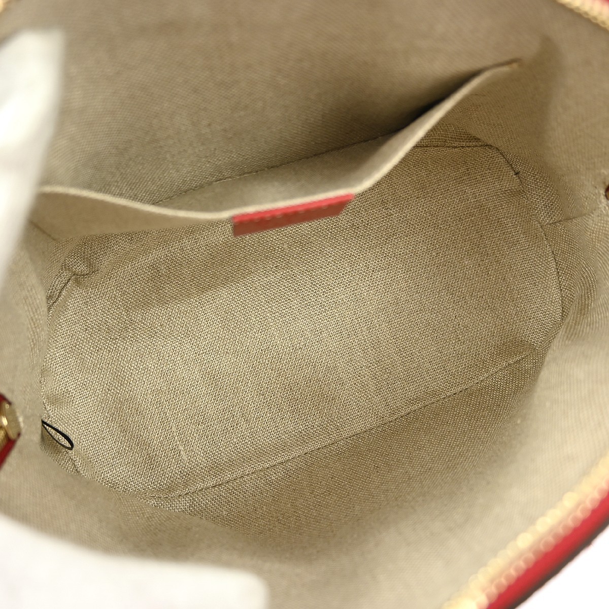 Gucci Gucci Convertible Dome Satchel Leather Mini Rood