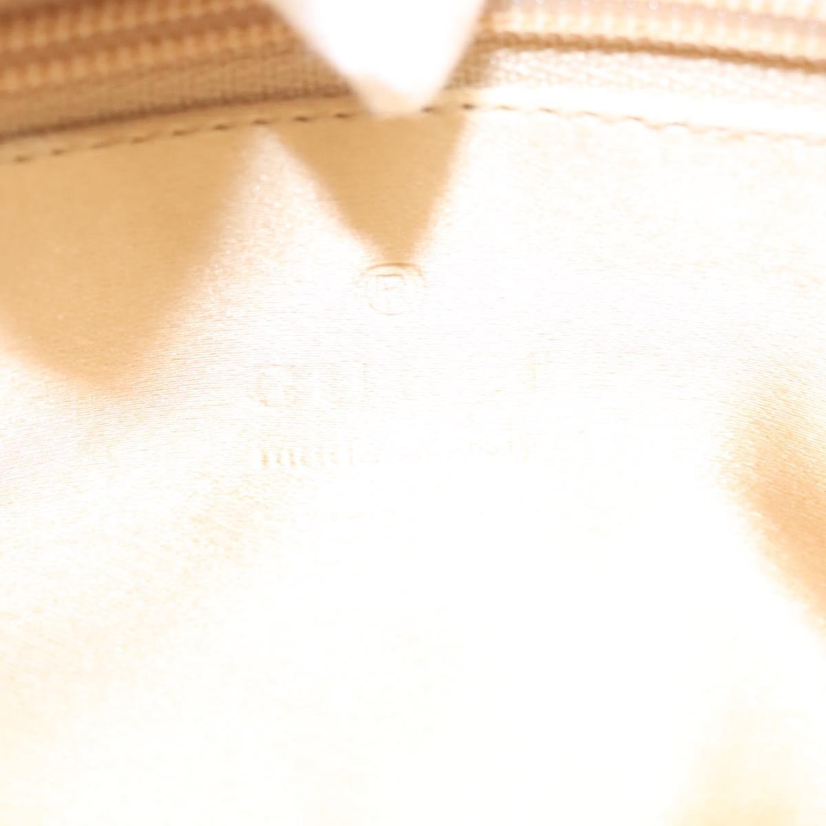 Gucci Gucci Chain Flap Shoulder Bag Satin Beige