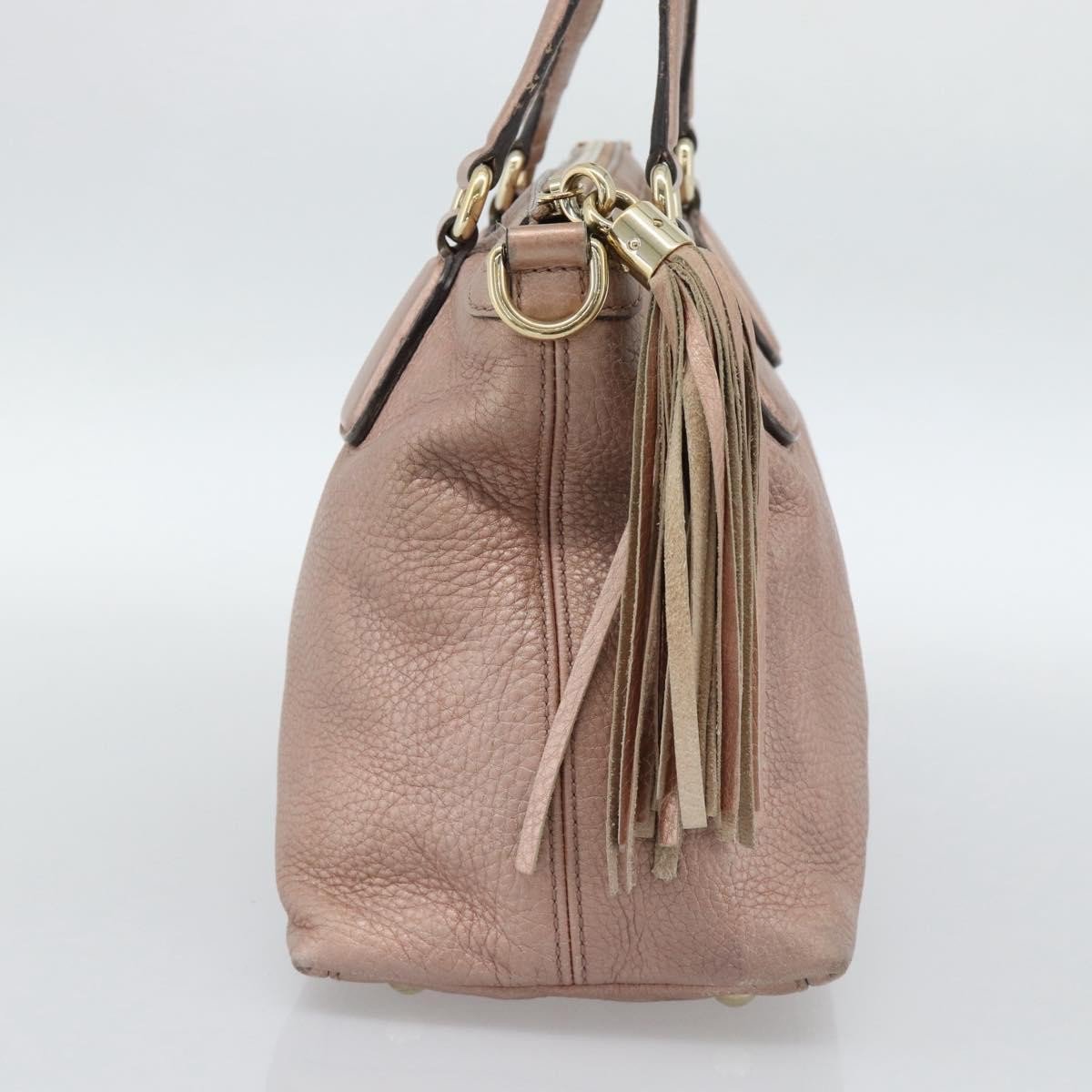 Gucci Soho Convertible Top Handle Leather Small Roze