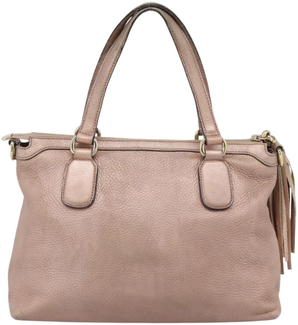 Gucci Soho Convertible Top Handle Leather Small Roze