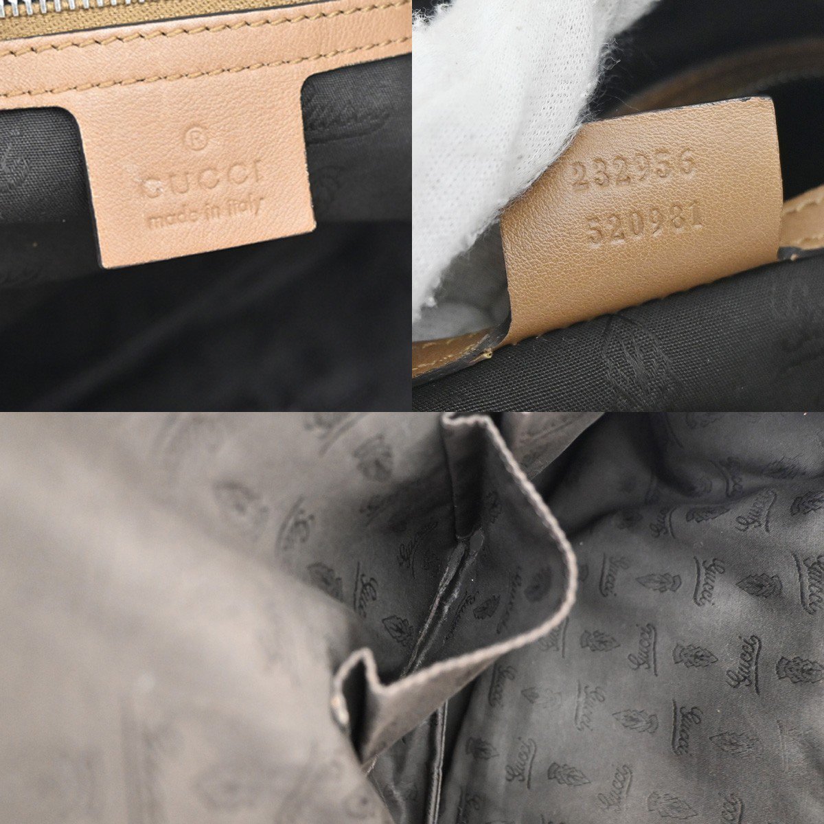 Gucci Twins Tote Guccissima Leather Large Bruin