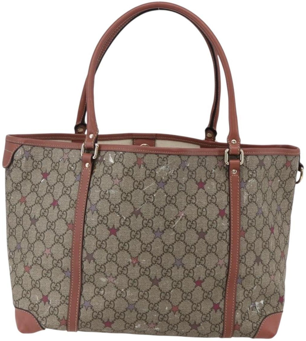 Gucci Gucci Joy Plus Tote GG Coated Canvas with Leather Large Beige