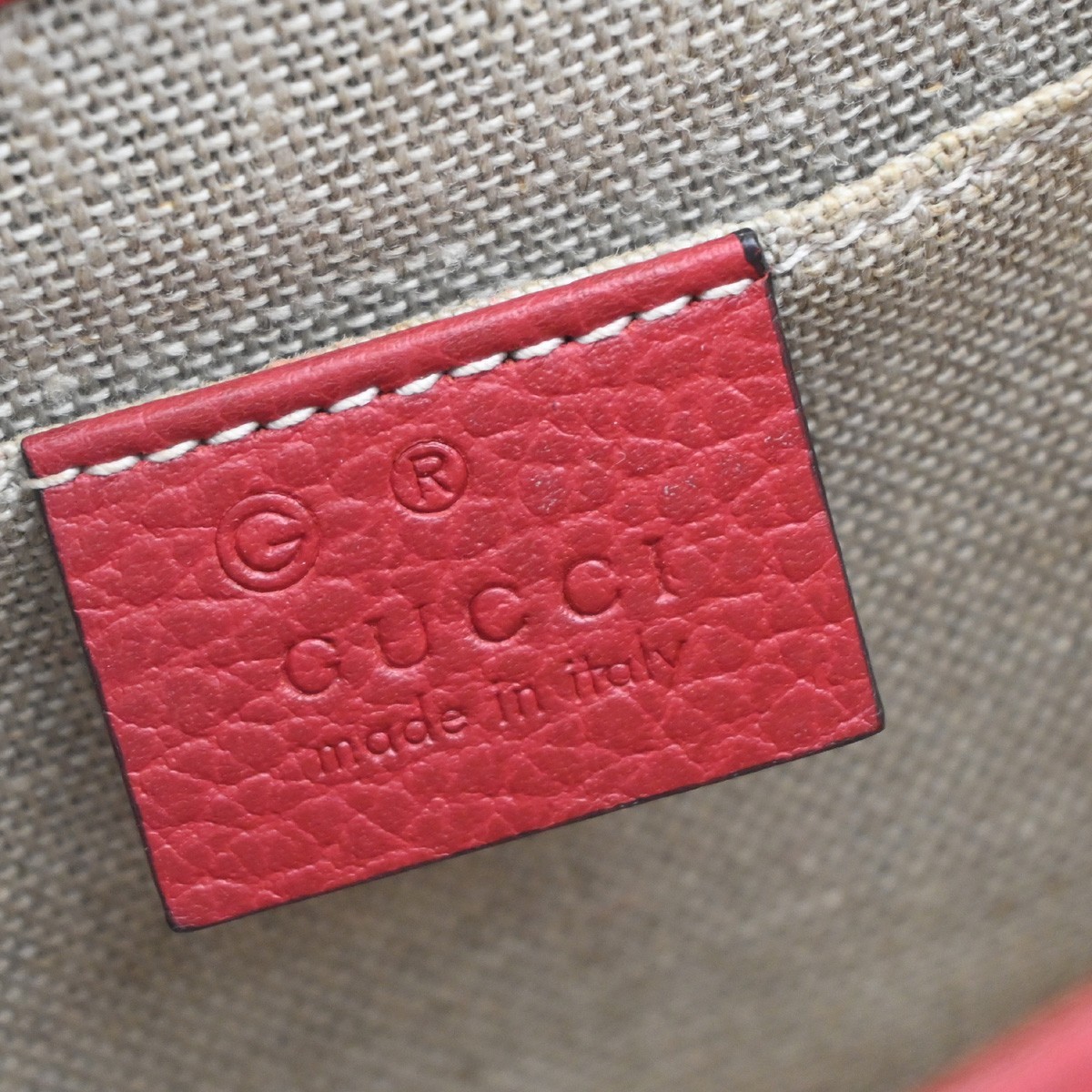 Gucci Gucci Interlocking Shoulder Bag Leather Small Rood