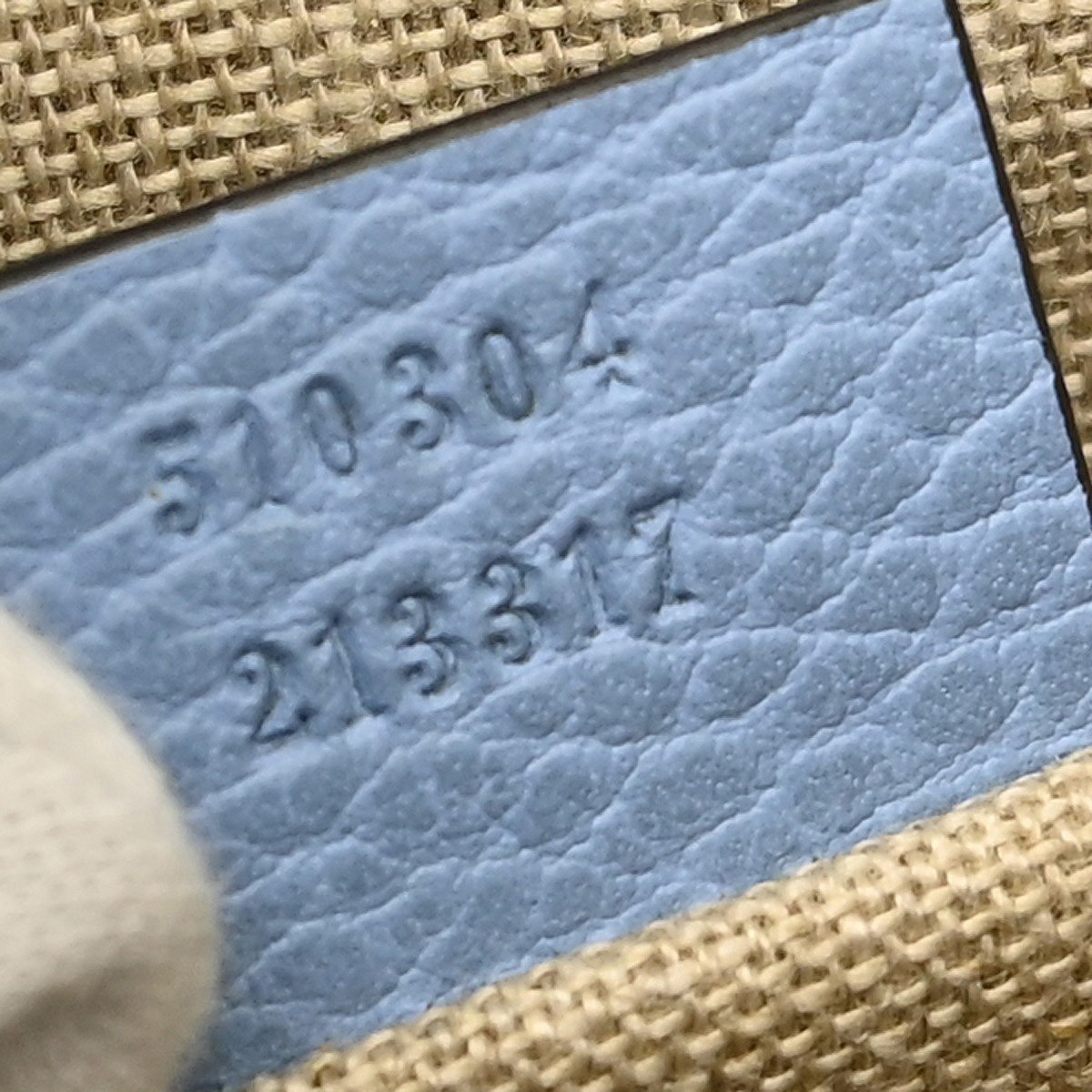 Gucci Interlocking Leather Small Blauw