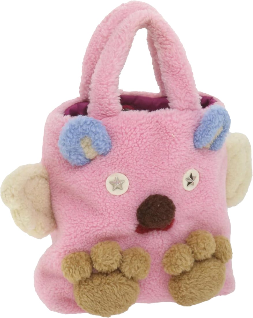 Gucci Children's Flying Bear Tote Wool Roze