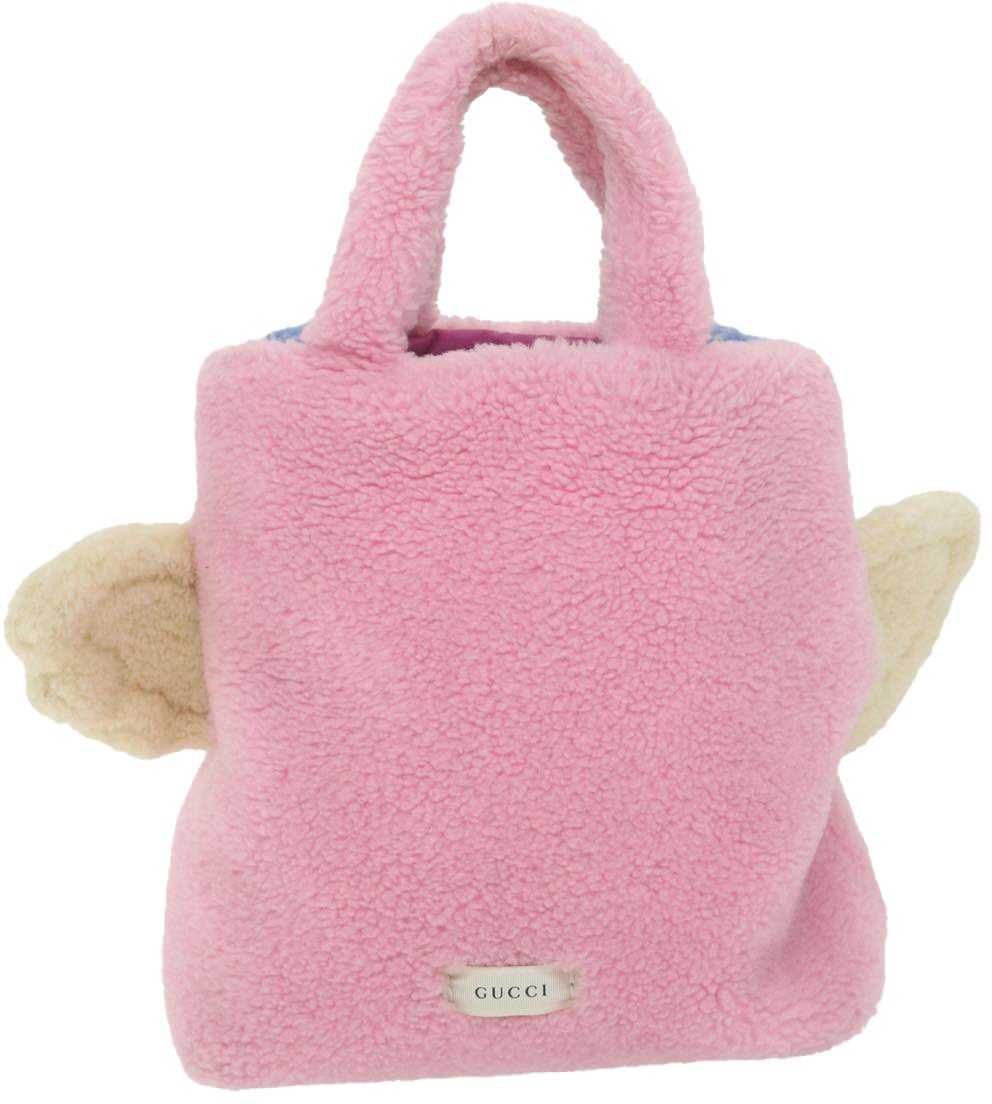 Gucci Children's Flying Bear Tote Wool Roze