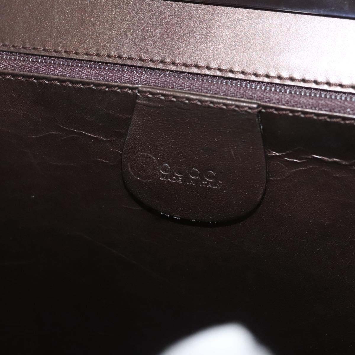 Gucci Vintage Leather Bruin