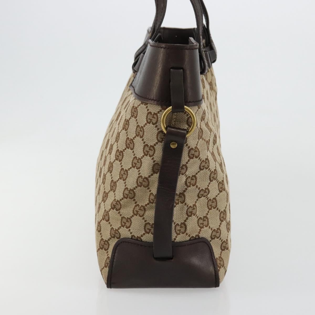 Gucci Belted Bucket Tote GG Canvas with Leather East West Beige
