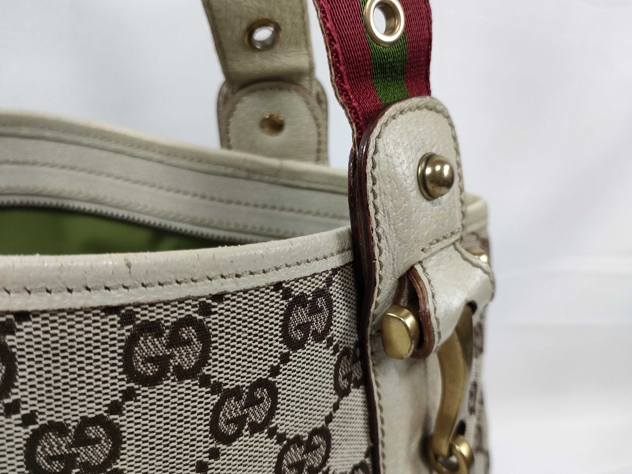 Gucci Sherry line Canvas Beige