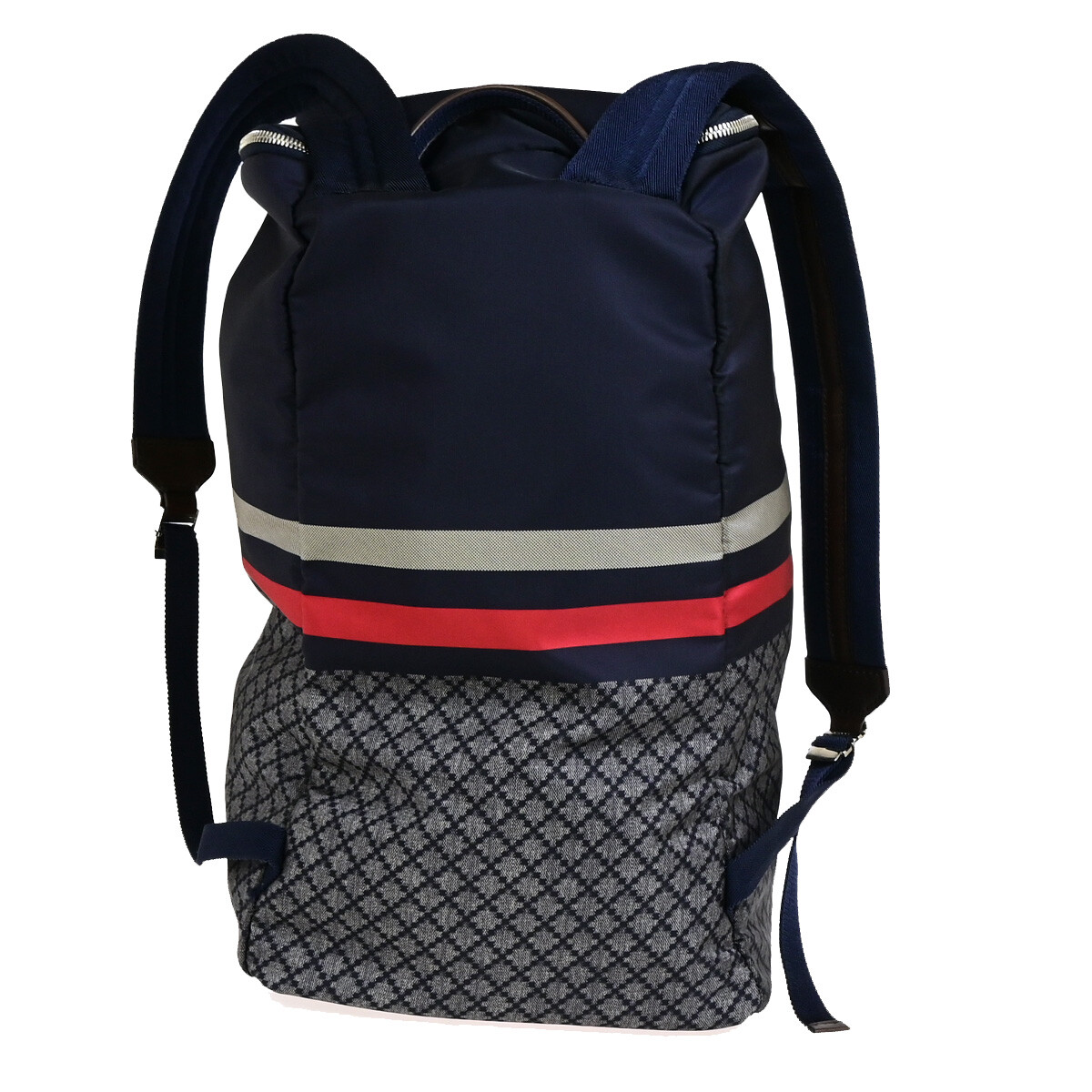Gucci Gucci Travel Backpack GG Nylon Large Navy