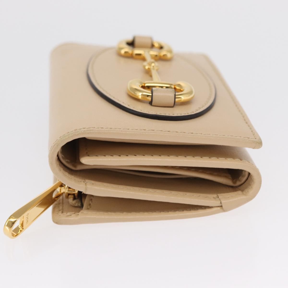 Gucci Gucci Horsebit 1955 Wallet Leather Beige