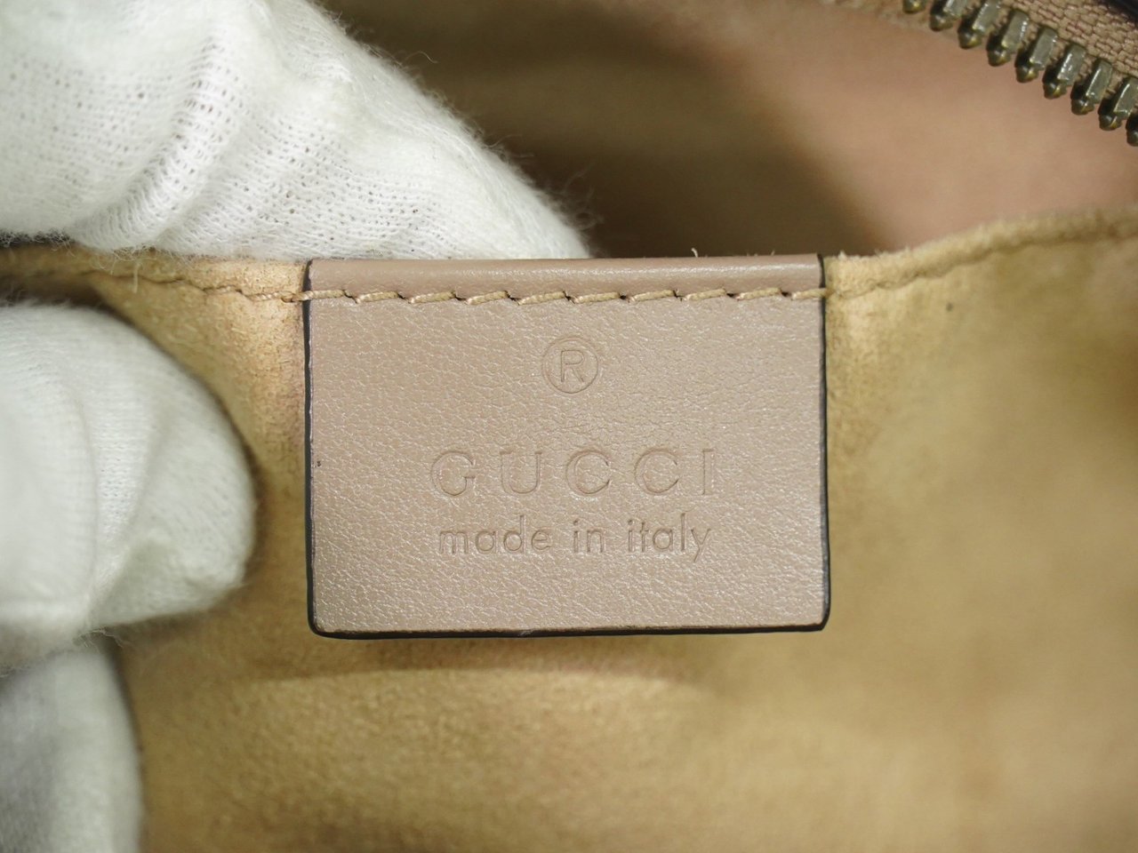 Gucci Gucci GG Marmont Shoulder Bag Matelasse Leather Small Beige
