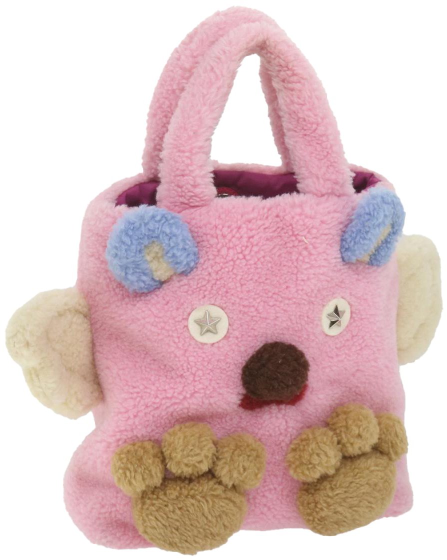 Gucci Gucci Flying Bear Handbag Wool Roze