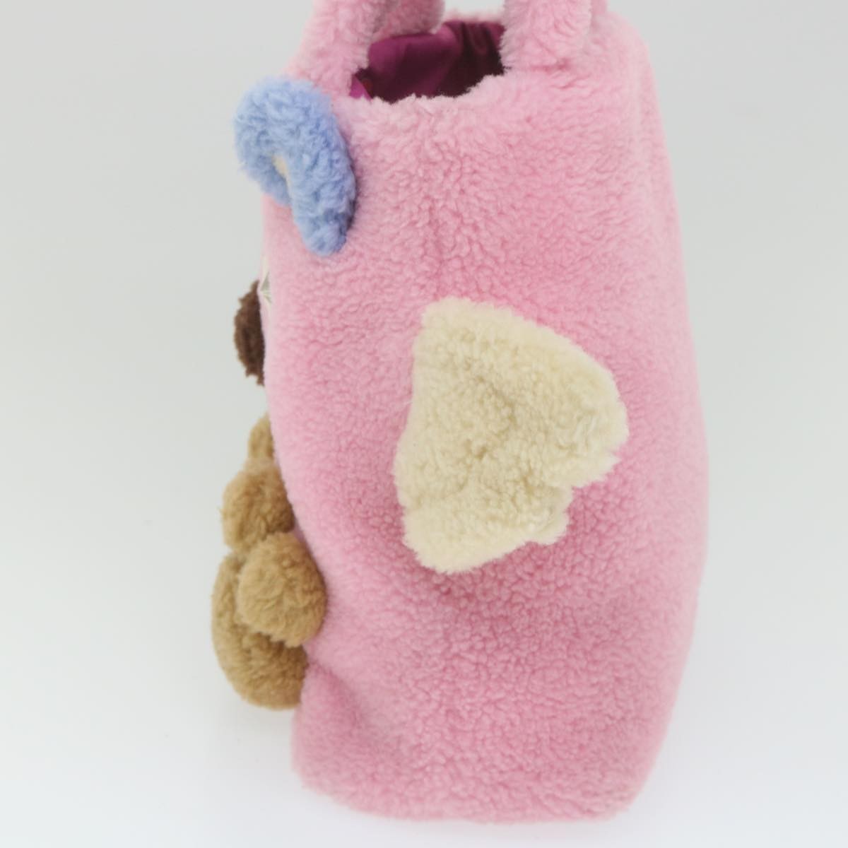 Gucci Gucci Flying Bear Handbag Wool Roze