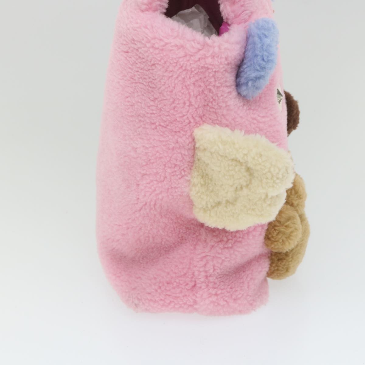 Gucci Gucci Flying Bear Handbag Wool Roze