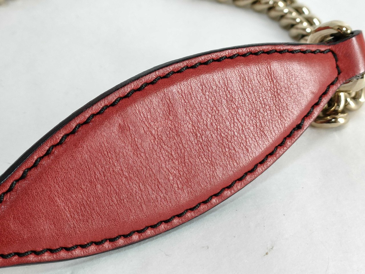 Gucci Emily Chain Flap Bag Leather Medium Rood
