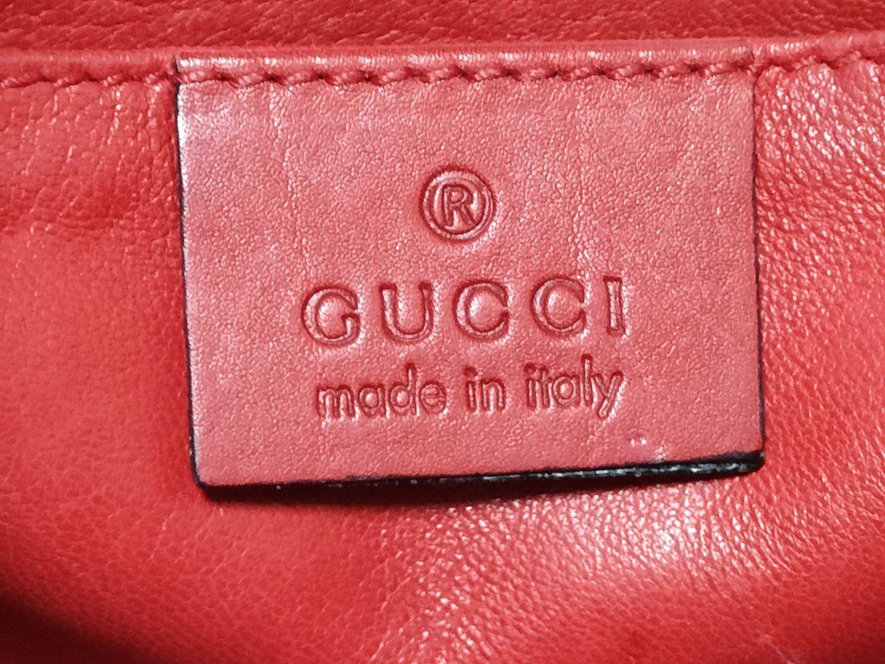 Gucci Emily Chain Flap Bag Leather Medium Rood