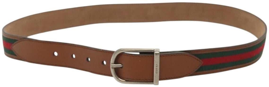 Gucci Gucci Sherry Line Belt Leather Bruin