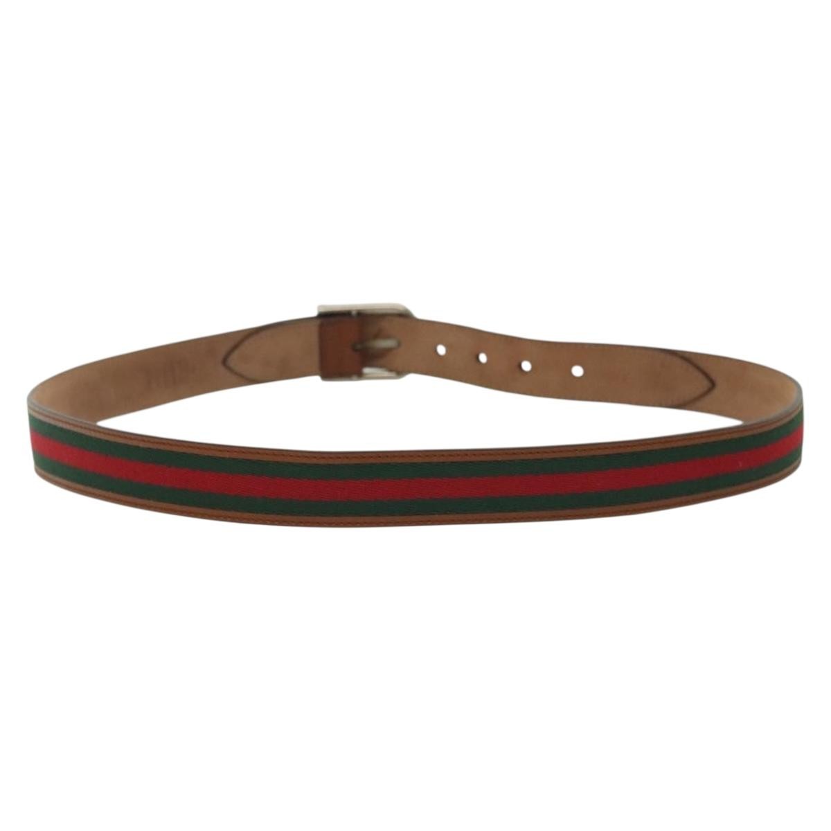 Gucci Gucci Sherry Line Belt Leather Bruin