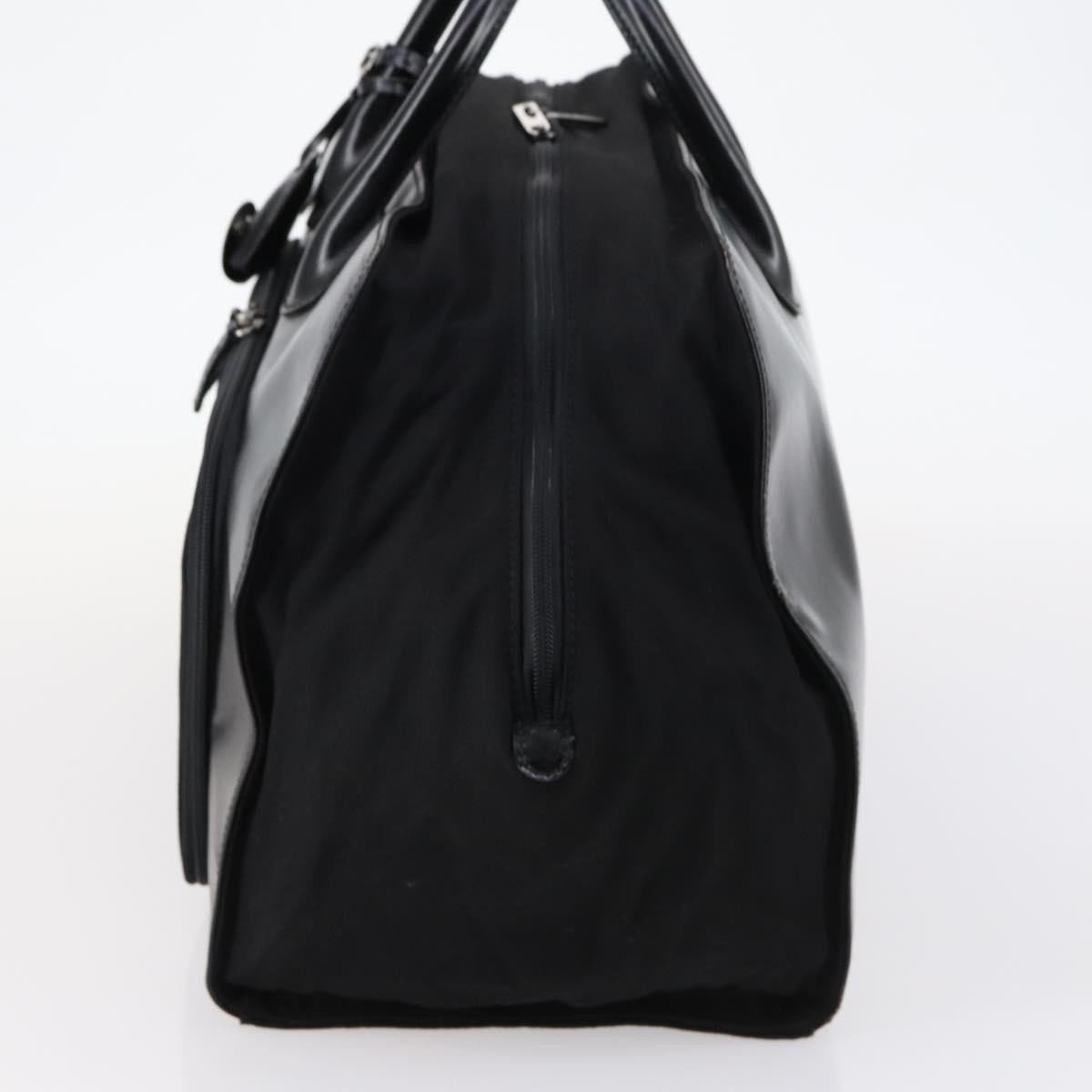 Gucci Gucci Travel Boston Bag Leather with Nylon Zwart