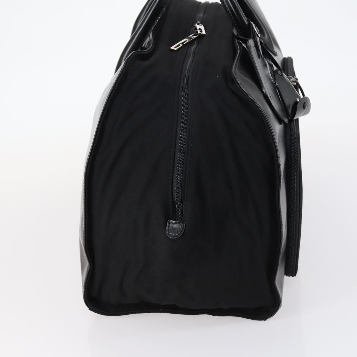 Gucci Gucci Travel Boston Bag Leather with Nylon Zwart