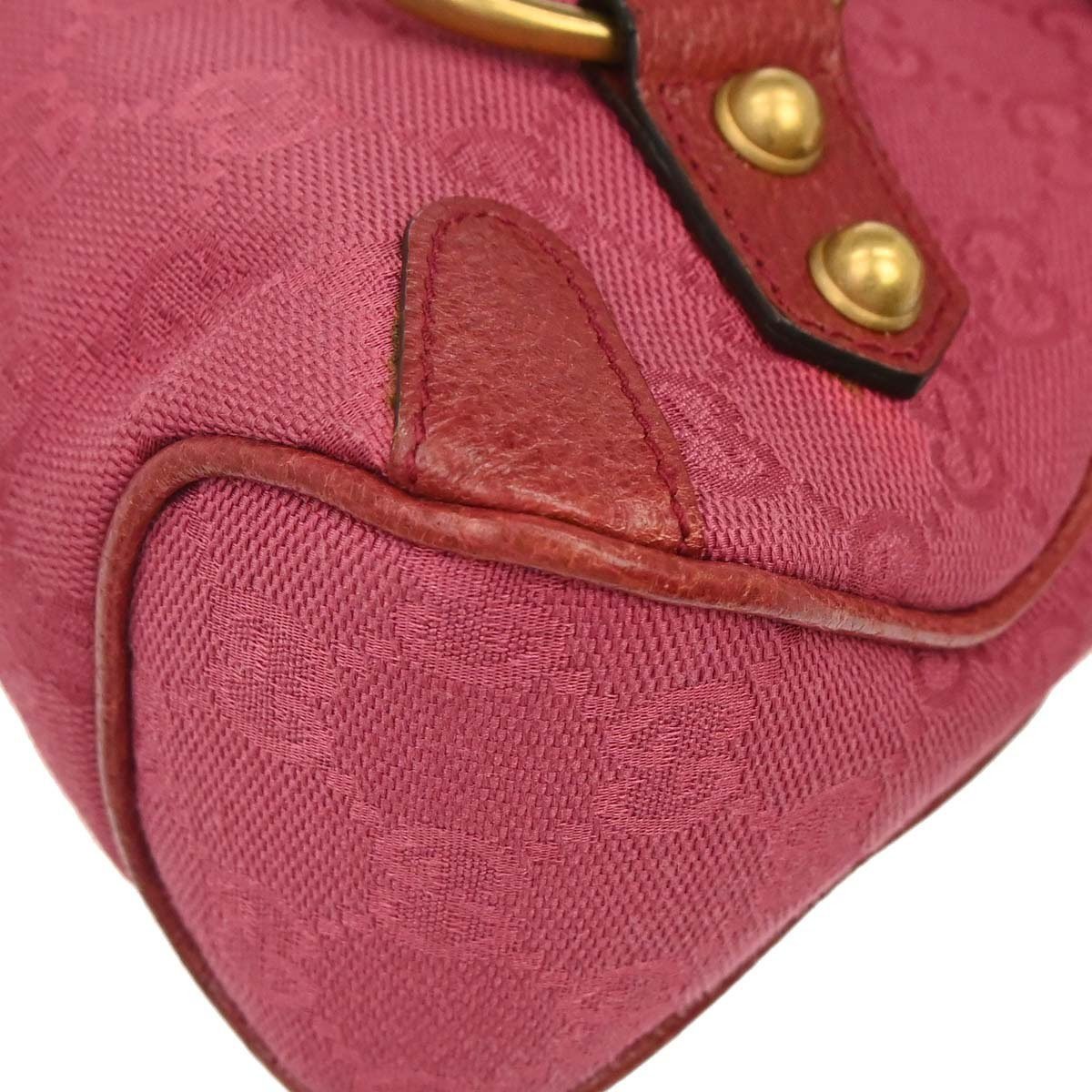 Gucci Horsebit Web Flap GG Canvas and white leather Mini Roze